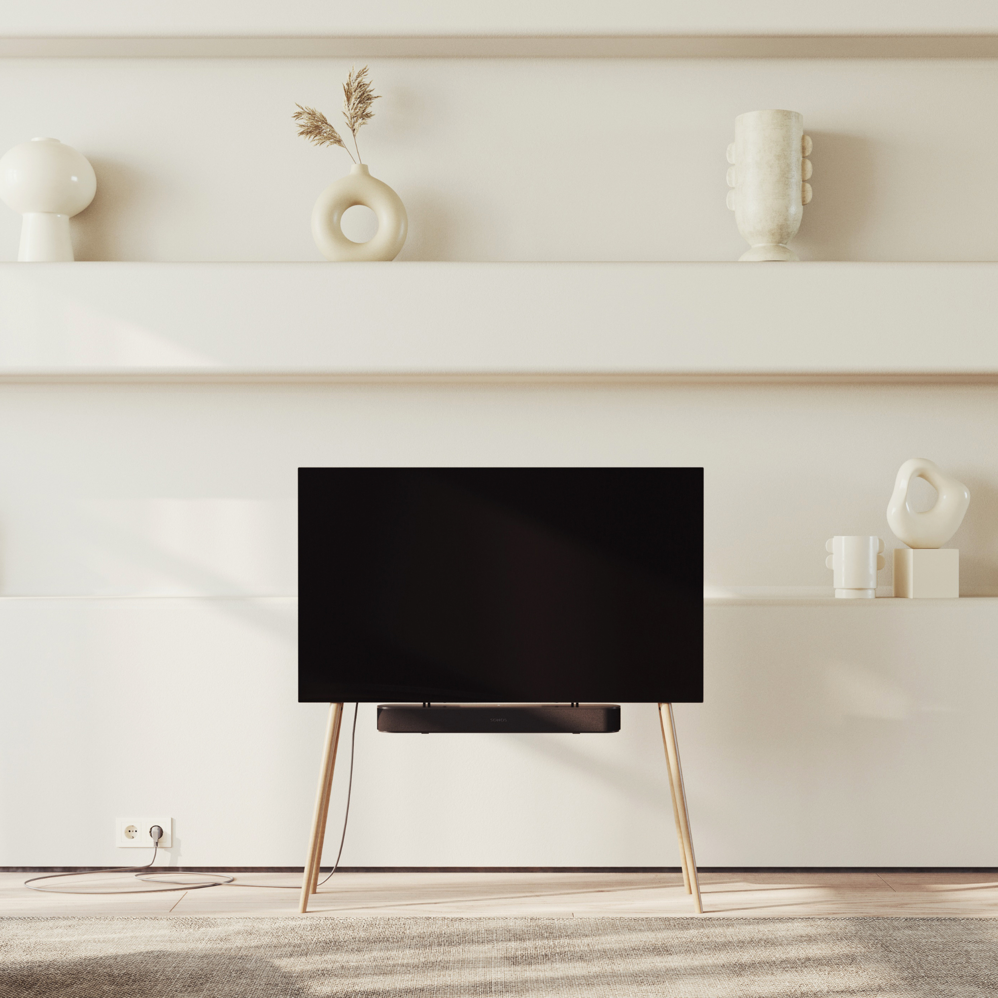 JALG TV-Stand Oak / Natural Oil Wax 42" - 55"